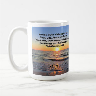 BEAUTIFUL GALATIANS 5 SUNRISE COFFEE MUG
