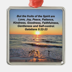 BEAUTIFUL GALATIANS 5 SUNRISE METAL TREE DECORATION