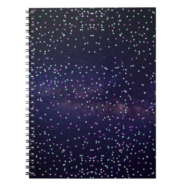 Beautiful galaxy,stars notebook (Front)