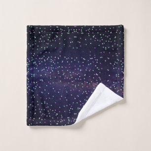 Beautiful galaxy,stars wash cloth