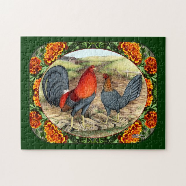 Beautiful Game Fowl Jigsaw Puzzle (Horizontal)