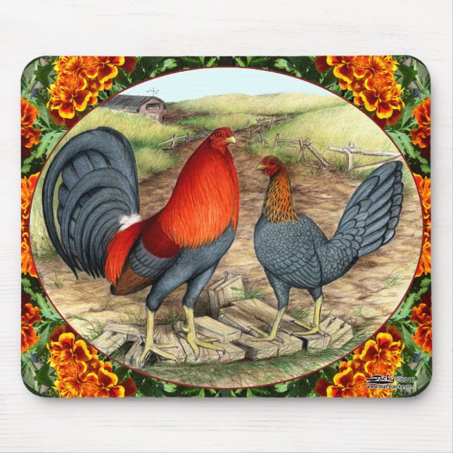 Beautiful Game Fowl Mouse Pad (Front)