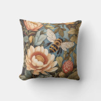 Beautiful Garden Bee With Protea Flowers