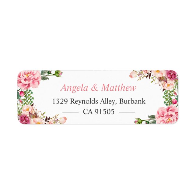 Beautiful Garden Floral Wrap Personalised (Front)