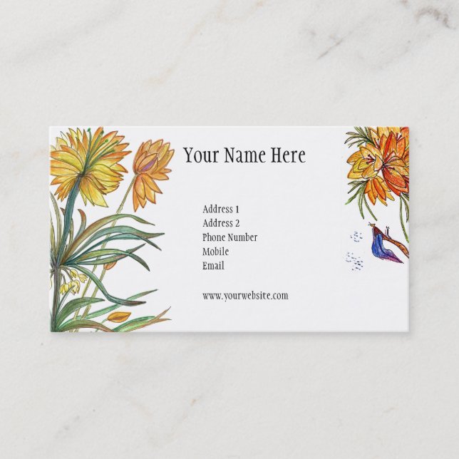 Beautiful Garden of Flowers Card (Front)