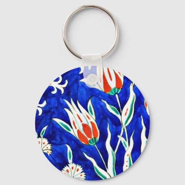 Beautiful garden (tulips) key ring (Front)