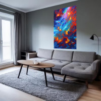 Beautiful gas cloud in space | AI Art Poster