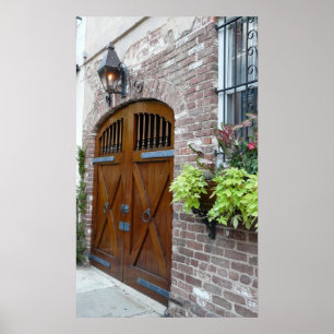 Beautiful Gateway in Charleston Poster