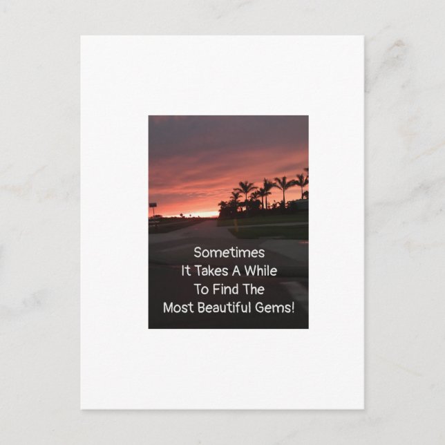 Beautiful Gems Postcard (Front)