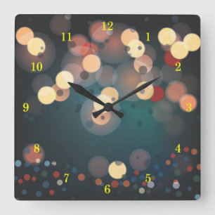Beautiful Geometric Bubbles Wall Clock