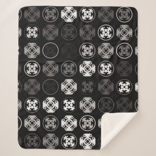 Beautiful geometric pattern design abstract, art, sherpa blanket