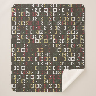 Beautiful geometric pattern design abstract, art,  sherpa blanket