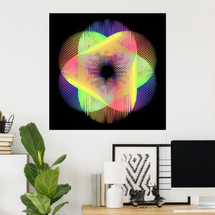 Beautiful geometric pattern hikari22 poster