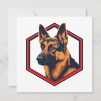 Beautiful German Shepard In A Six Sided Frame