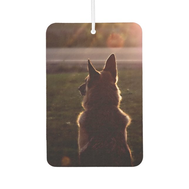 Beautiful German Shepherd Car Air Freshener (Front)
