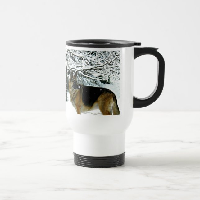 Beautiful German Shepherd Commuter Coffee Mug (Right)