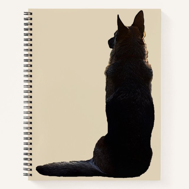 Beautiful German Shepherd Dog Notebook (Front)