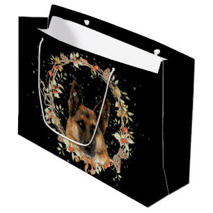 Beautiful German Shepherd Holiday Gift Bag