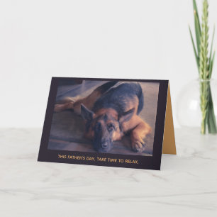 Beautiful German Shepherd Picture Father's Day Card