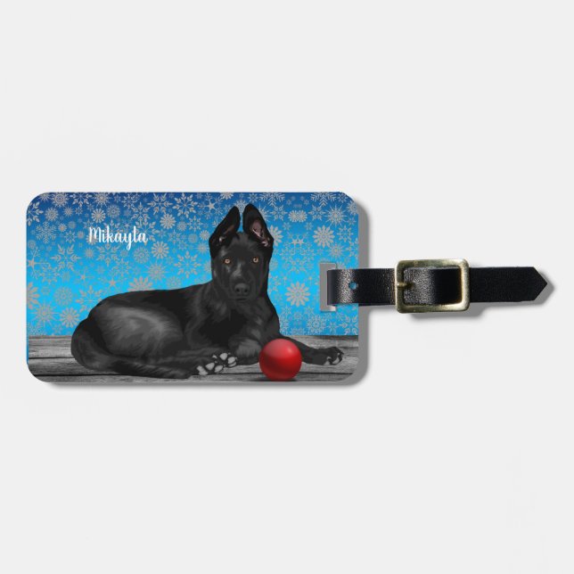 Beautiful German Shepherd Puppy     Luggage Tag (Front Horizontal)