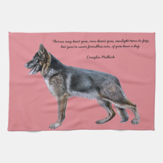 Beautiful German Shepherd towel with Poem