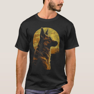 Beautiful German Shepherd Vintage Retro Style T-Shirt