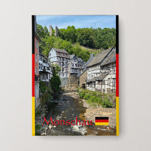 Beautiful German village Monschau in summer travel