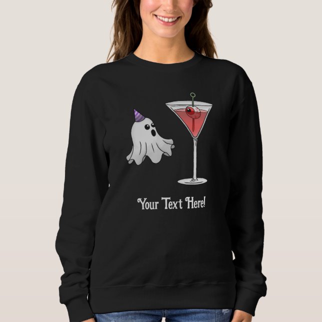 Beautiful Ghost & Creepy Cocktail Sweatshirt (Front)