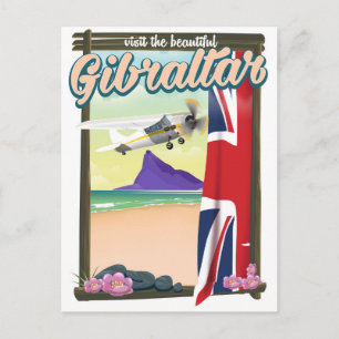 Beautiful Gibraltar Travel poster Postcard