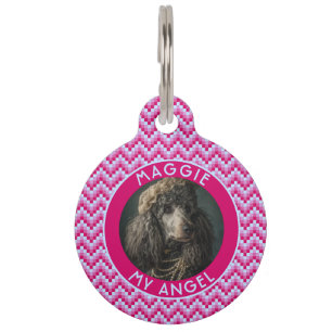 Beautiful Gifts For Pet Owner Chevron Checkers Tag