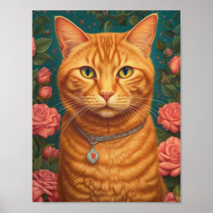 Beautiful Ginger Cat Poster