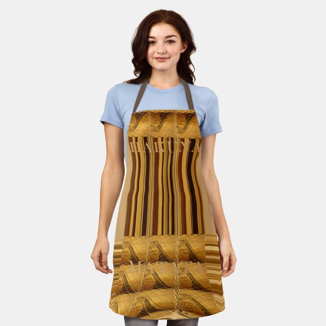 Beautiful Giraffe Pattern Design Art Apron (Worn)