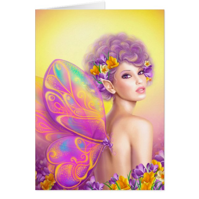 Beautiful girl fairy butterfly (Front)