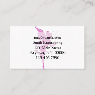 Beautiful girl fairy silhouette business card