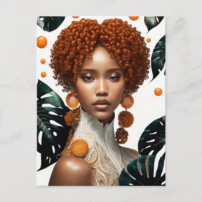 beautiful girl postcard (Front)