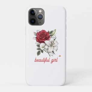 Beautiful Girl Rose Tote Bag Case-Mate iPhone Case