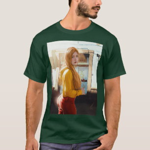 beautiful girl sad comic T-Shirt