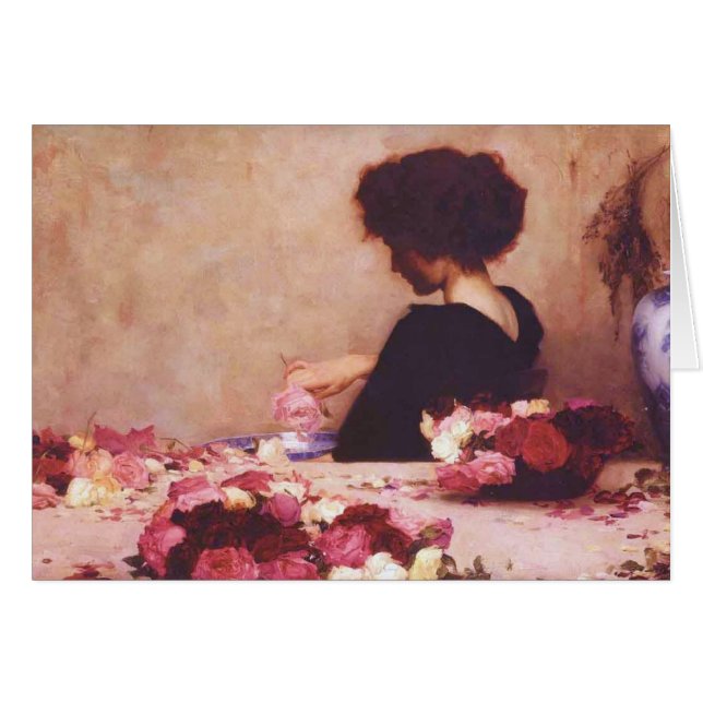 Beautiful Girl with Flowers (Front Horizontal)