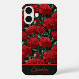 Beautiful Girlfriend Gift Carnation Custom iPhone 16 Case
