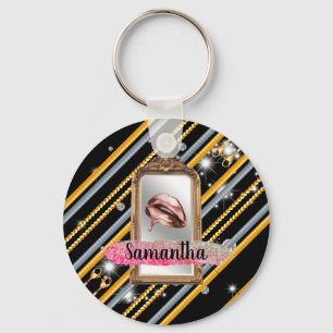 Beautiful Girly Gift Elegant Chic Custom Key Ring