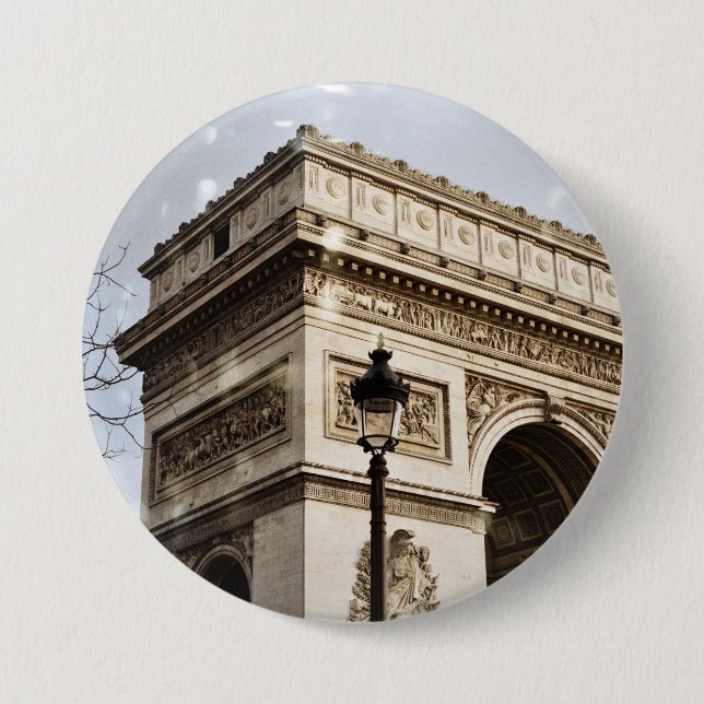 Beautiful girly vintage Paris button (Front)