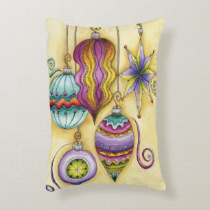 Beautiful Glass Colourful Christmas Ornaments Decorative Cushion