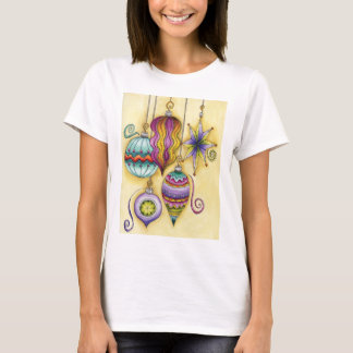 Beautiful Glass Colourful Christmas Ornaments T-Shirt