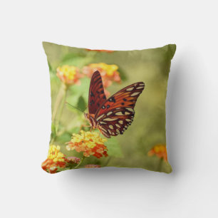 Beautiful Glasswing Butterfly Cushion