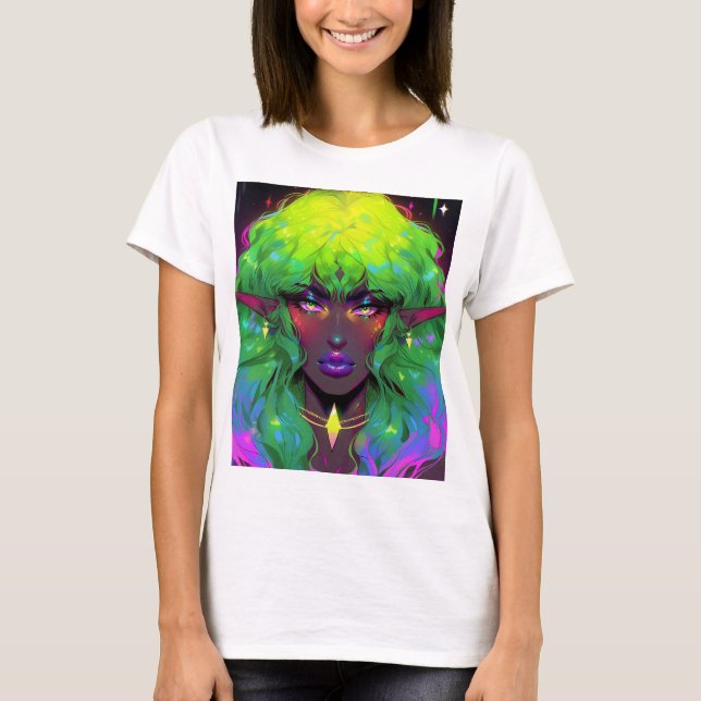 Beautiful Glorious Elven Queen T-Shirt (Front)