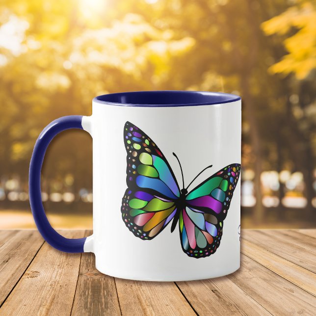 Beautiful Glowing Butterfly Art Mug (Creator Uploaded)