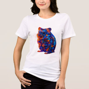 Beautiful Glowing Hamster Art Tri-Blend Shirt