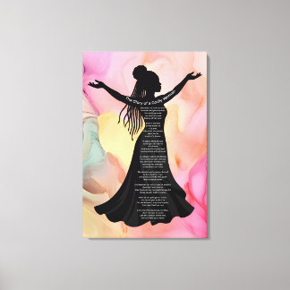 "Beautiful Godly Woman Wall Stretched Canvas Print