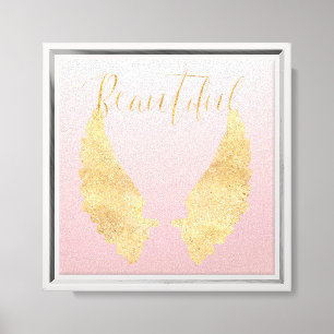 Beautiful Gold Angel Canvas Print