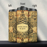 Beautiful Gold Art Nouveau Floral Damask Name